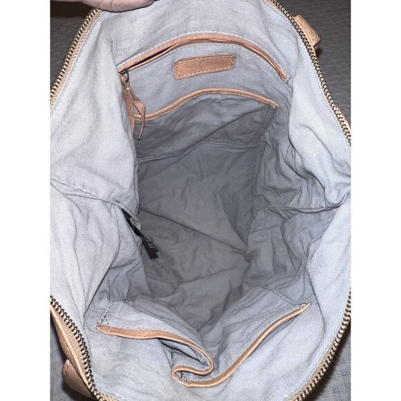 DAY & MOOD Flame Camel Leather Tote Bag Purse Pax Shopper 600026601 - Picture 9 of 12